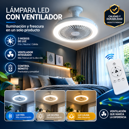 BreezeLight™ - REFRESCA E ILUMINA TU ESPACIO EN SEGUNDOS • 40% OFF Solo Hoy